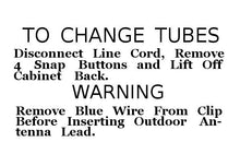 Load image into Gallery viewer, Arvin 532 Radio Back