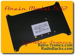 Arvin 532 Radio Back