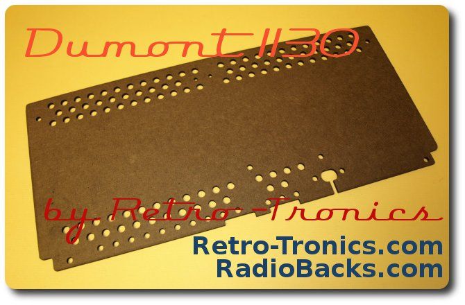 Dumont 1130 Radio Back