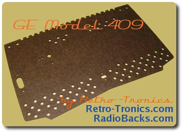 General Electric 409 Radio Back