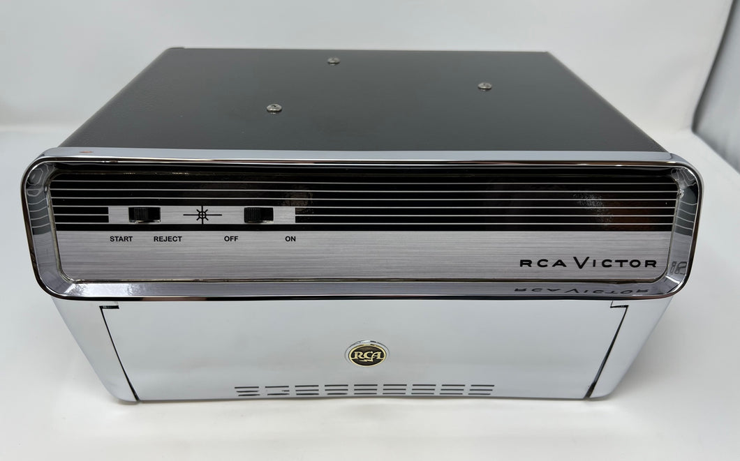 RCA Victor AP-1 45 rpm record player.  This beautiful piece is fully restored and ready for years of spinning vinyl records in your car.