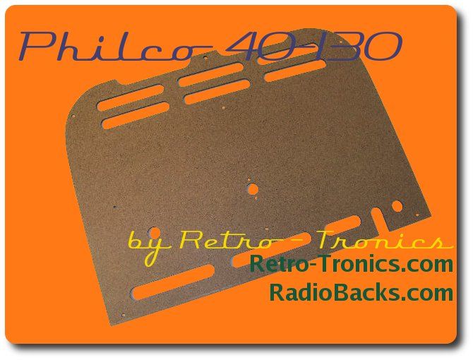 Philco 40-130 Radio Back