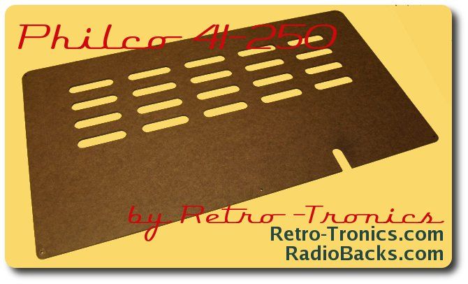 Philco 41-250 Radio Back