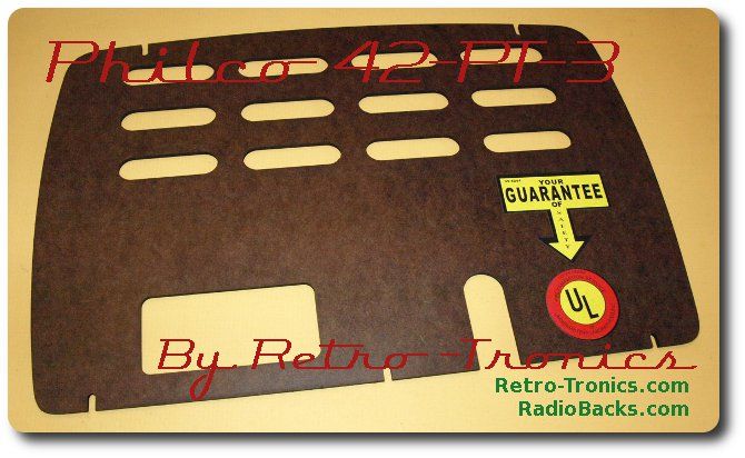 Philco 42-PT3 Radio Back