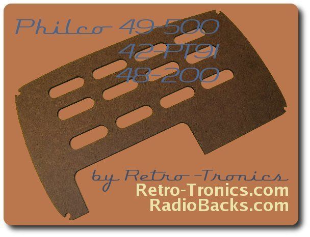 Philco 48-200 Radio Back