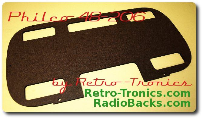 Philco 48-206 Radio Back