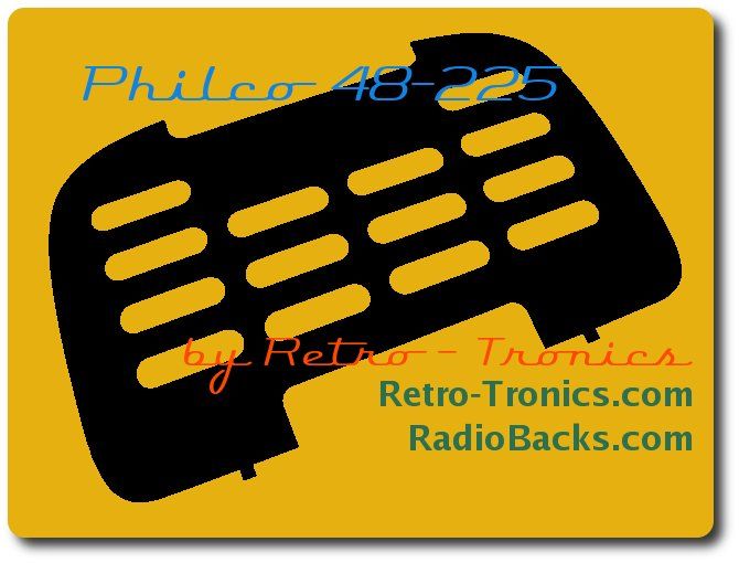 Philco 48-225 Radio Back