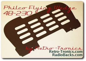Philco 48-230 "Flying Wedge" Radio Back