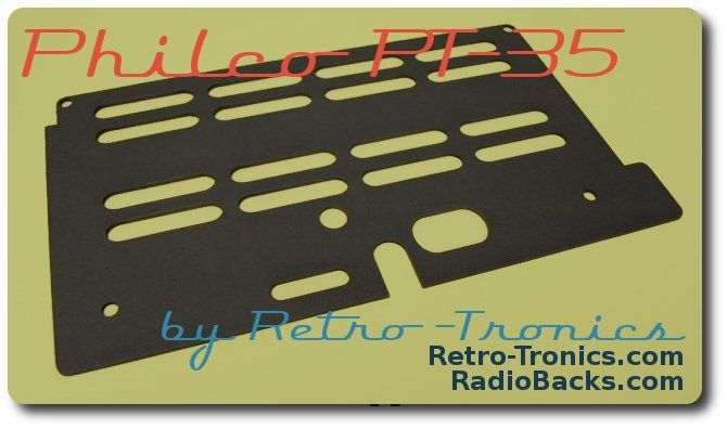 Philco PT-35 Radio Back