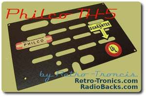 Philco TH-5 Radio Back