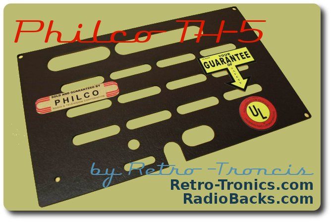 Philco TH-5 Radio Back