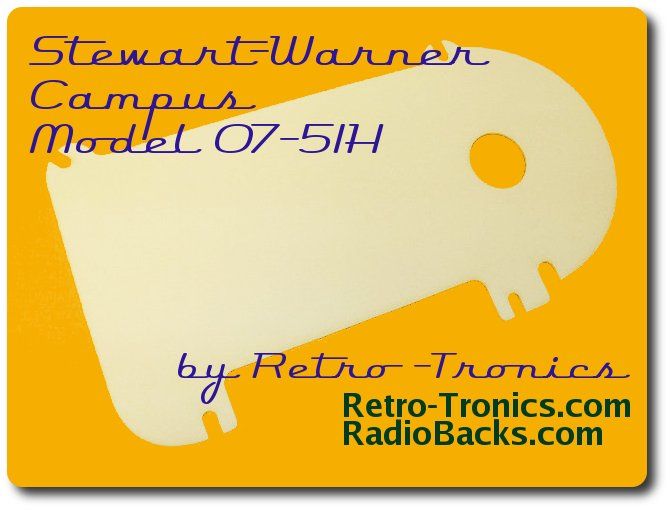 Stewart Warner 07-51H Campus Radio Back
