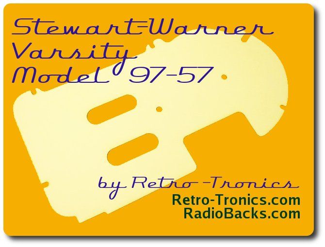 Stewart Warner 97-57 Varsity Radio Back